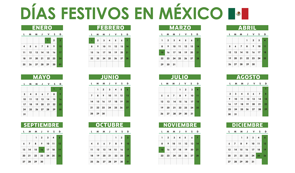 Calendario 2022 Mexico Dias Feriados Zona De Informacion Images